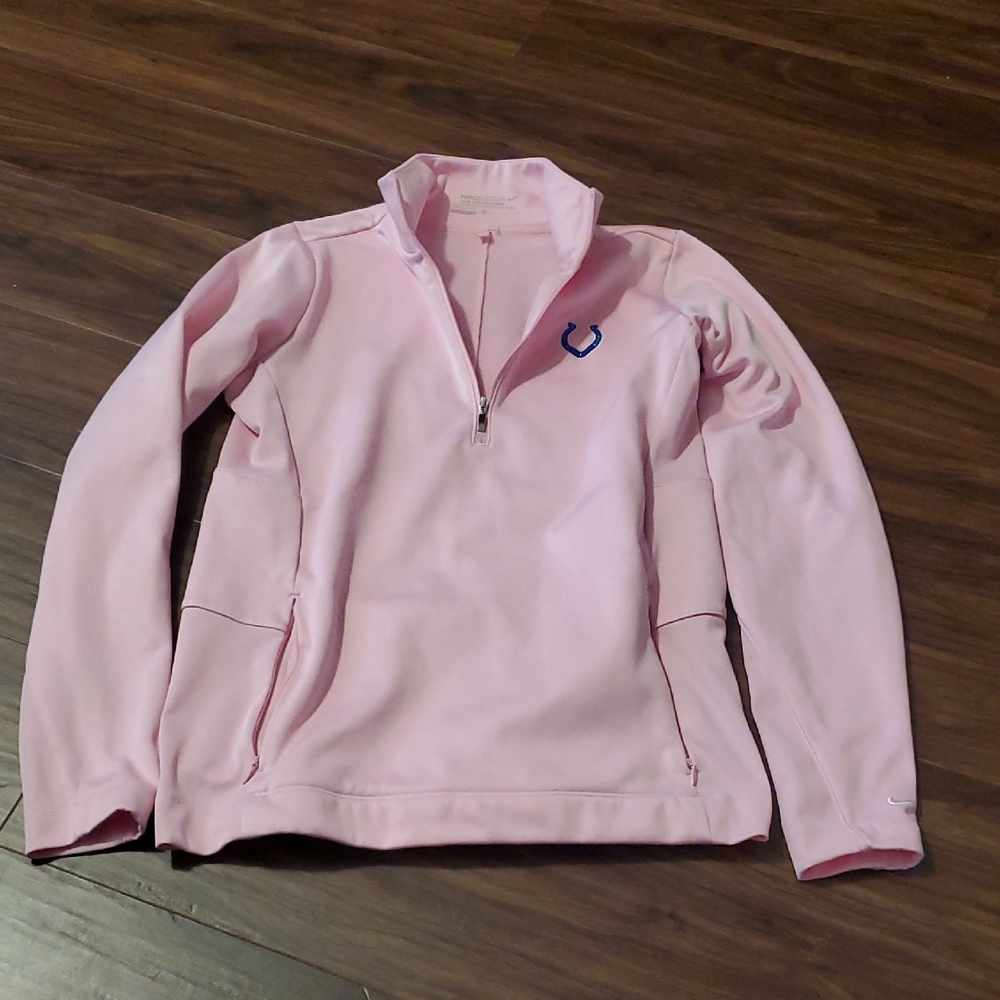 Nike Golf Tour Performance Light Pink Indianapolis Colts Quarter-Zip Pullover